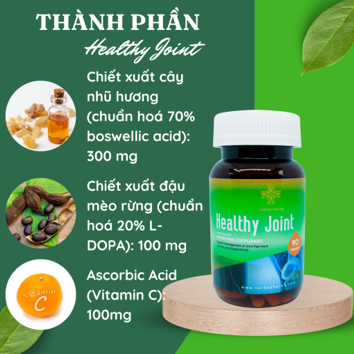 Thá»±c phẩm bảo vá» sức khá»e Khá»p khá»e mạnh Healthy Joint Teresa Herbs 90 viên 6 Healthy Joint (1)