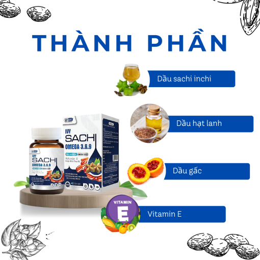 Viên Nang Dầu Hạt Sachi - BỠSung Omega 3-6-9 2 Thà nh Phần Omega Sachi