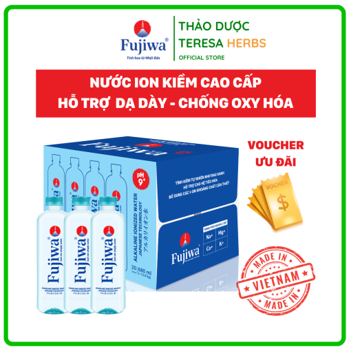 NÆ°á»c Uá»ng Ion Kiá»m Fujiwa ThÃ¹ng 20 Chai 680ml