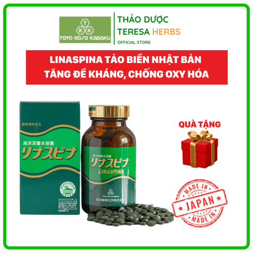 Táº£o xoáº¯n spirulina LINASPINA Nháº­t Báº£n