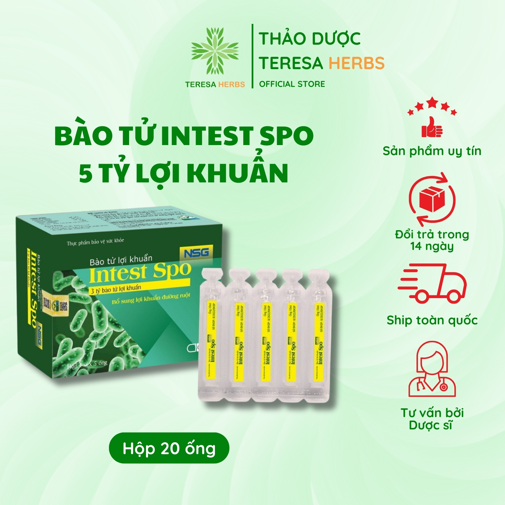 5 tỷ Bà o tỠlợi khuẩn intest spo 5 tỷ Bà o tỠlợi khuẩn intest spo
