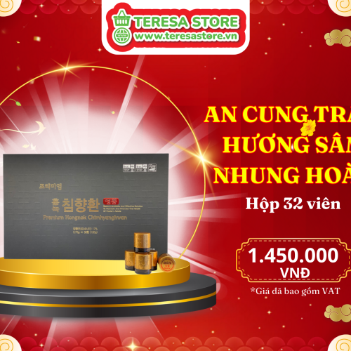 Teresa Store - Há» Thá»ng Cá»a Hà ng Quà Tặng Sức Khoẻ 120 An Cung Trầm Hương Sâm Nhung Hoà n
