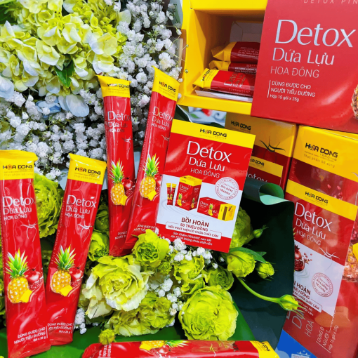 Thạch Äà o thải Äá»c tá» Detox Dứa Lá»±u há»p 15 gói 4 Detox Dứa Lá»±u (3)
