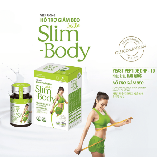 Viên uá»ng giảm béo Slim Body Lolita há»p 30 viên 2 Giảm Béo Slim Body (2)