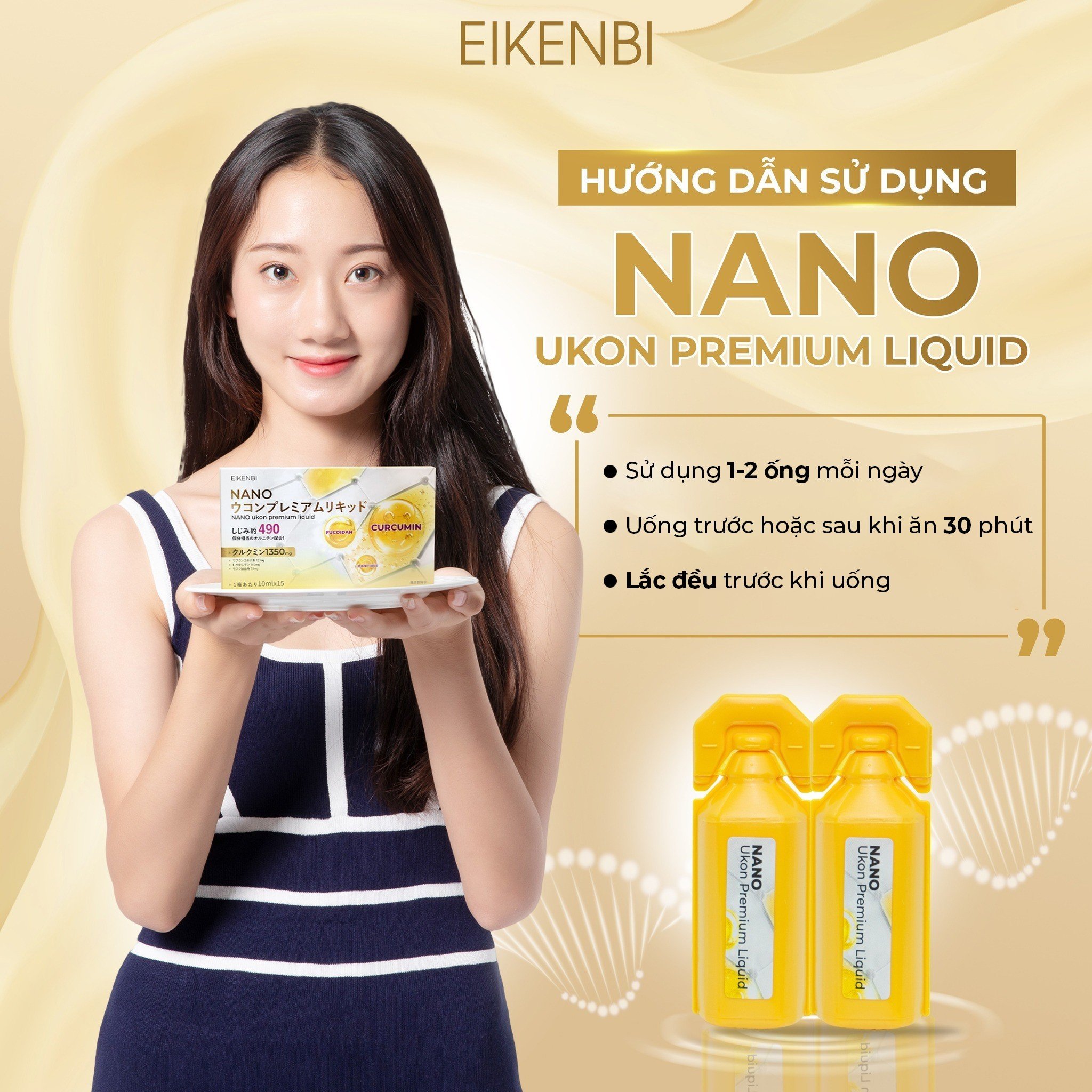Cách Dùng NƯá»c Uá»ng Nghá» Nano Ukon Premium Liquid