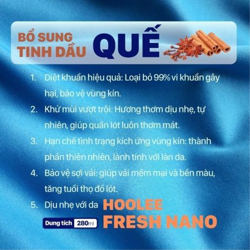NÆ°á»c Giáº·t Äá» LÃ³t Sinh Há»c Hoolee Fresh Nano (3)