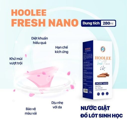 NÆ°á»c Giáº·t Äá» LÃ³t Sinh Há»c Hoolee Fresh Nano (5)