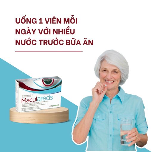 Viên uá»ng bá» mắt Maculareds - AREDS2 - Bảo vá» mắt, ngÄn ngừa thoái hóa Äiá»m và ng 6 Cách Dùng Viên Uá»ng Bá» Mắt Maculareds