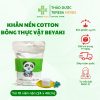 KhÄn Nén Cotton BEYAKI Lau Mặt Bông Thá»±c Váºt (Túi 10 Viên 24Ã40 cm) 13 KhÄn Nén Cotton Bông Thá»±c Váºt Beyaki 10 Viên