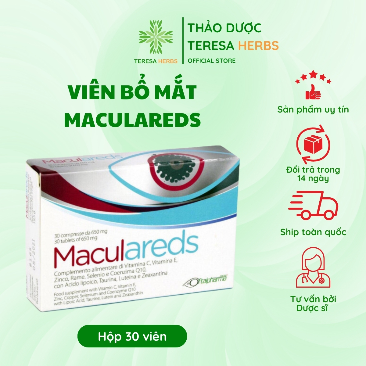 Viên BỠMắt Maculareds Viên BỠMắt Maculareds