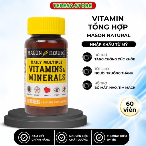 Teresa Store - Há» Thá»ng Cá»a Hà ng Quà Tặng Sức Khoẻ 80 Vitamin tá»ng hợp Mason Natural