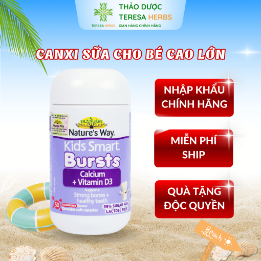 Natureâs Way Kids Smart Bursts Calcium + Vitamin D3