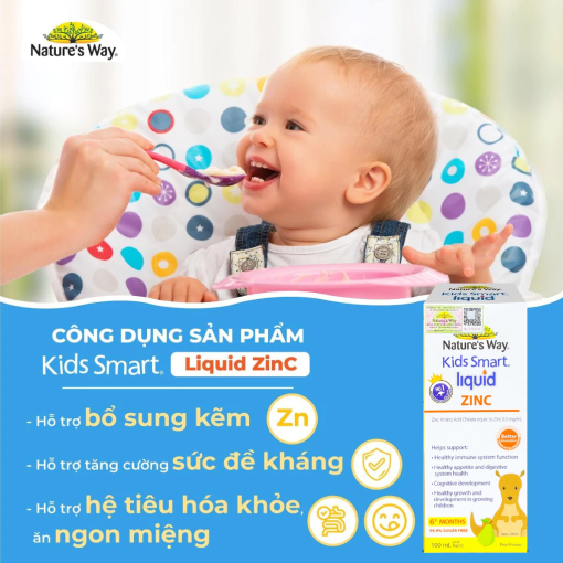 Natureâs Way Kids Smart Liquid ZinC â Bá» sung kẽm cho bé - 100ml 10 Natureâs Way Kids Smart Liquid Zinc (5)