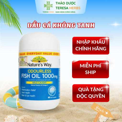 Nature's Way Odourless Fish Oil 1000mg