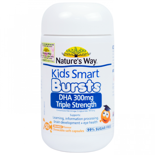 NatureâS Way Kids Smart Dha 300Mg - Bá» sung DHA, há» trợ tá»t cho não bá» và thá» lá»±c - 50 viên 4 Natures-way-kids-smart-dha-300mg-2