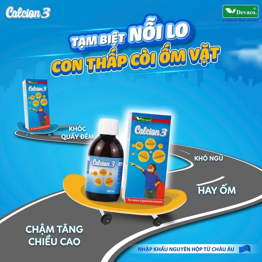 Canxi Cho Bé Calcion3 (2) Canxi Cho Bé Calcion3 (2)