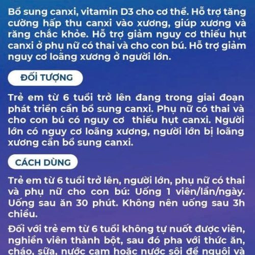 Canxi hữu cÆ¡ tảo biá»n Chitta Pharma bá» sung kẽm, magie, D3K2 (Há»p 30 viên) 5 Calci Chitta 3.2