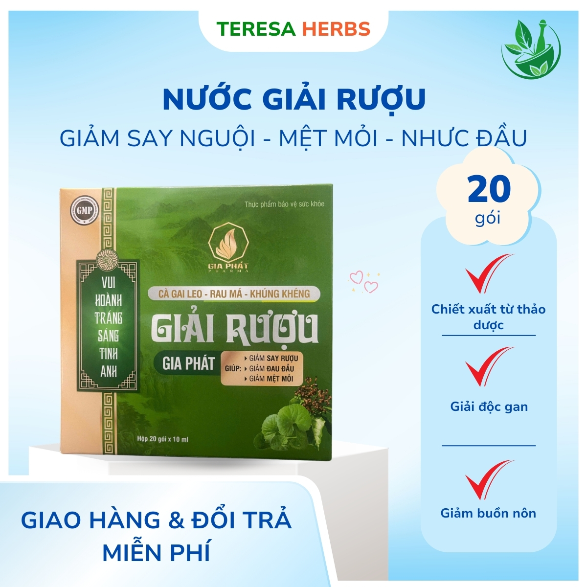 Nưá»c giải rượu gia phát Nưá»c giải rượu gia phát