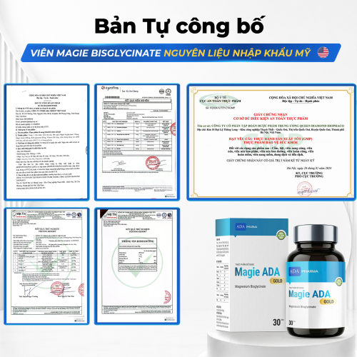 Magie ADA Gold Bisglycinate - 30 viên 7 5. Magie Ada Gold - Bản Công BỠF