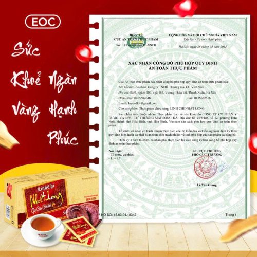 Trà hòa tan Linh Chi Nhất Long 30 gói tÄng cưá»ng sức khá»e, á»n Äá»nh huyết áp, chá»ng oxy hóa 2 Tra-linh-chi-nhat-long (4)