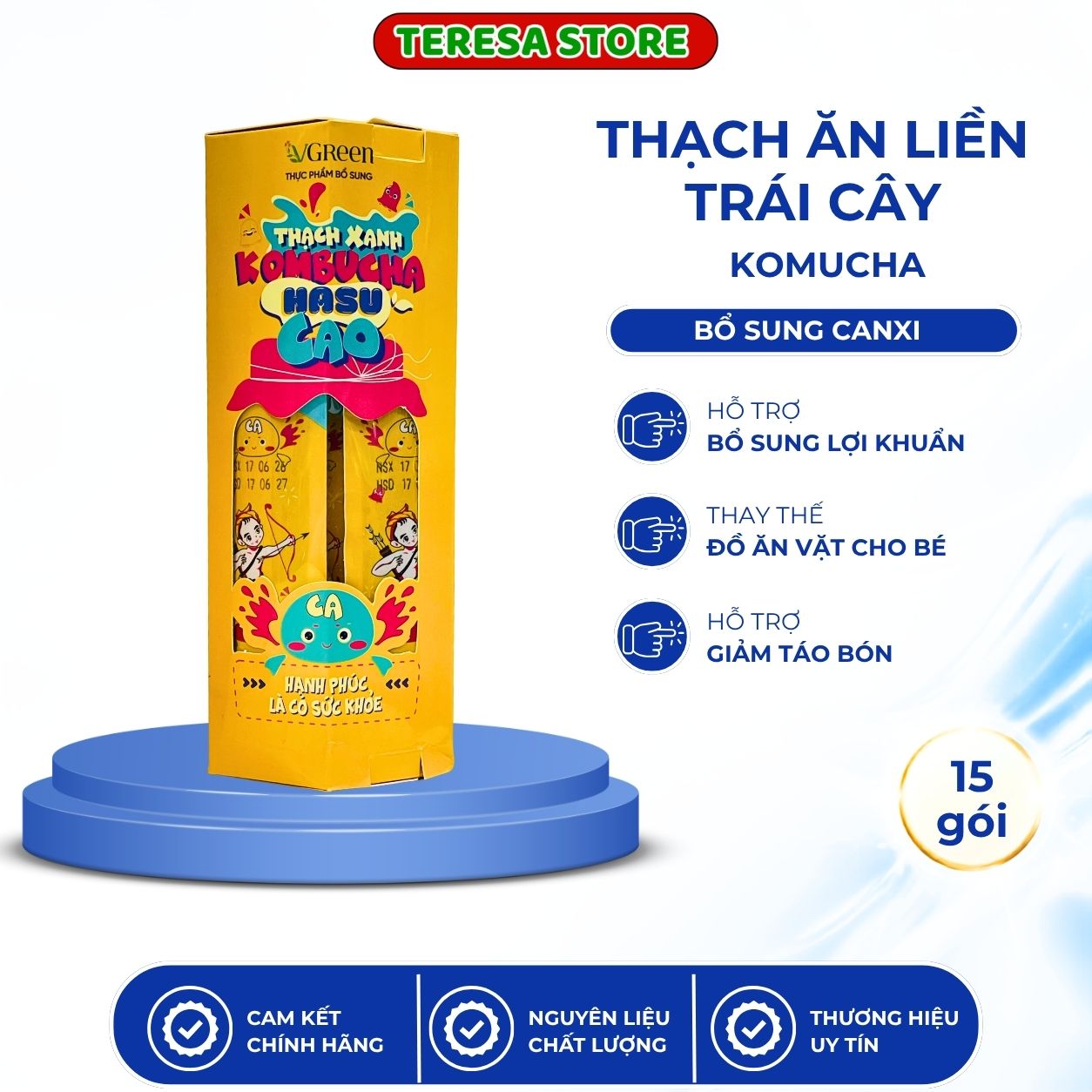 Thạch Kombucha Canxi Thạch Kombucha Canxi
